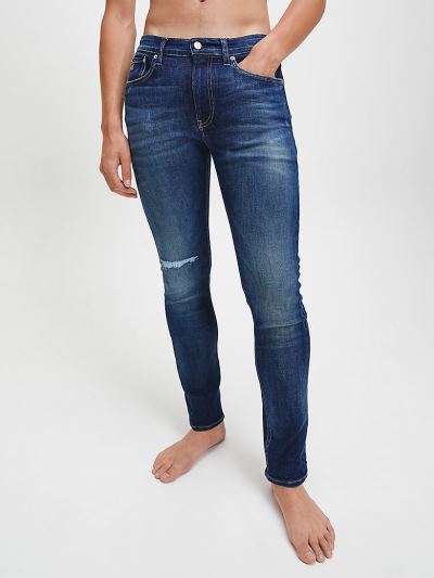 Calvin Klein Ruhák HU102106 | Calvin Klein Skinny Férfi Farmernadrág Sötét Kék